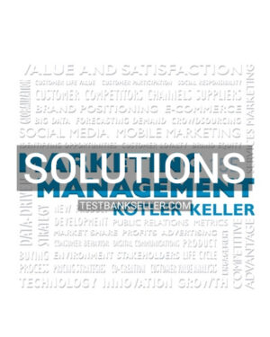 Solutions Manual for Marketing Management 15th Edition Kotler