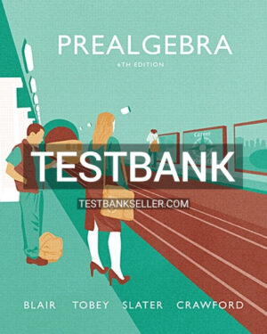 Test Bank for Prealgebra 6th Edition Blair