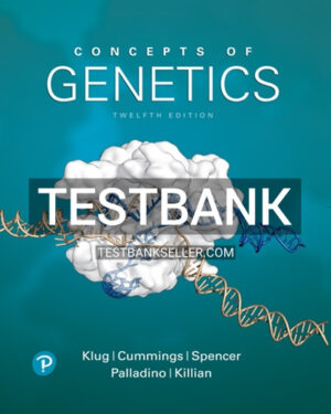 Test Bank for Concepts of Genetics 12th Edition Klug