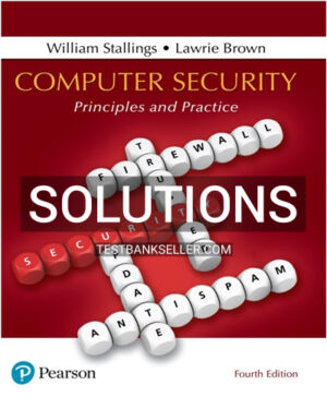 Solutions Manual for Computer Security Principles and Practice 4th Edition Stallings