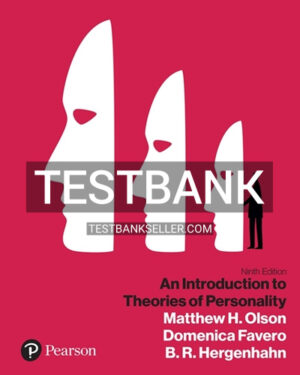 Test Bank for Introduction to Theories of Personality 9th Edition Olson