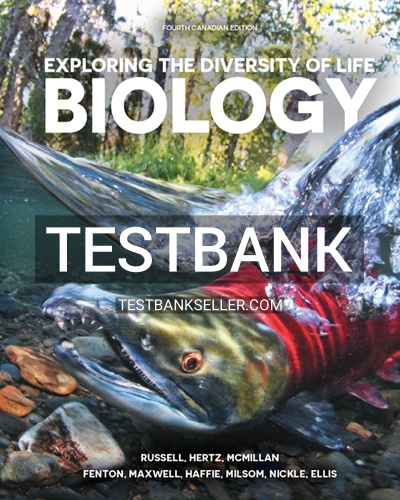 9780176718886-TEST-BANK Test Bank for Biology Exploring the Diversity of Life 4th Canadian Edition Russell
