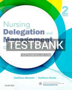 Test Bank for Nursing Delegation and Management of Patient Care 2nd Edition Motacki