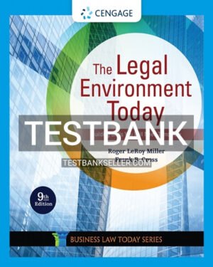 Test Bank for Legal Environment Today 9th Edition Miller
