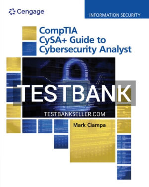 Test Bank for CompTIA CySA 1st Edition Ciampa