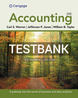 Test Bank for Accounting 29th Edition Warren