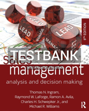 Test Bank for Sales Management 9th Edition Ingram