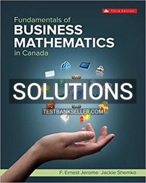 Solutions Manual for Fundamentals of Business Math 3rd Canadian Edition Jerome