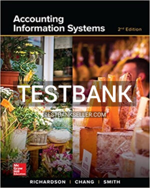 Test Bank for Accounting Information Systems 2nd Edition Richardson