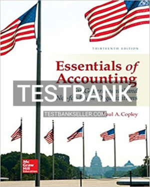 Test Bank for Essentials of Accounting for Governmental and Not for Profit Organizations 13th Edition Copley