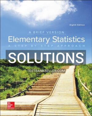Solutions Manual for Elementary Statistics 8th Edition Bluman