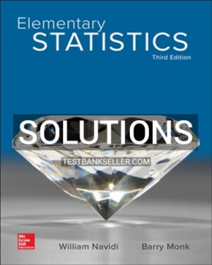 Solutions Manual for Elementary Statistics 3rd Edition Navidi