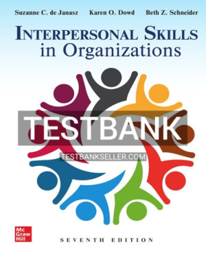 Test Bank for Interpersonal Skills in Organizations 7th Edition Janasz