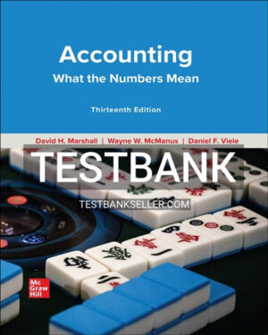 Test Bank for Accounting What the Numbers Mean 13th Edition Marshall