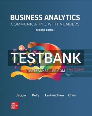 Test Bank for Business Analytics 2nd Edition Jaggia