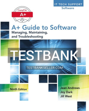 Test Bank for A+ Guide to Software 9th Edition Andrews