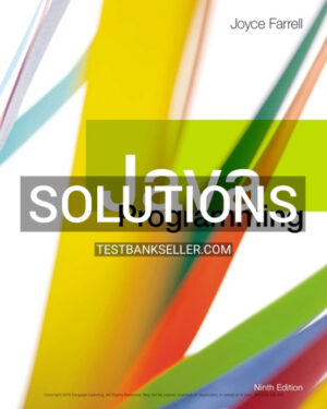 Solutions Manual for Java Programming 9th Edition Farrell