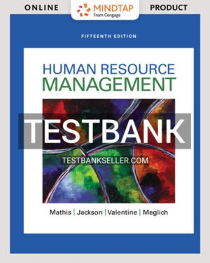 Test Bank for Human Resource Management 15th Edition Jackson