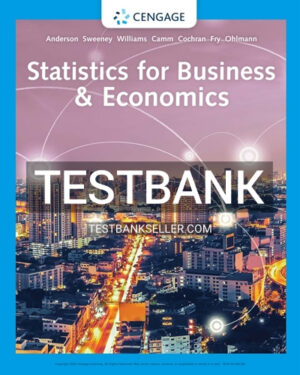 Test Bank for Statistics for Business & Economics 14th Edition Anderson