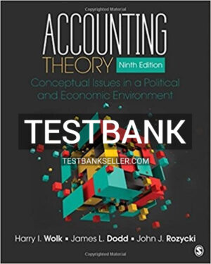 Test Bank for Accounting Theory Conceptual Issues in a Political and Economic Environment 9th Edition Wolk