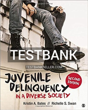 Test Bank for Juvenile Delinquency in a Diverse Society 2nd Edition Bates