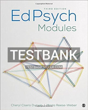 Test Bank for EdPsych Modules 3rd Edition Durwin