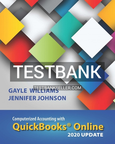 9781618533654-TEST-BANK Test Bank for Computerized Accounting with QuickBooks Online 4th Edition Williams